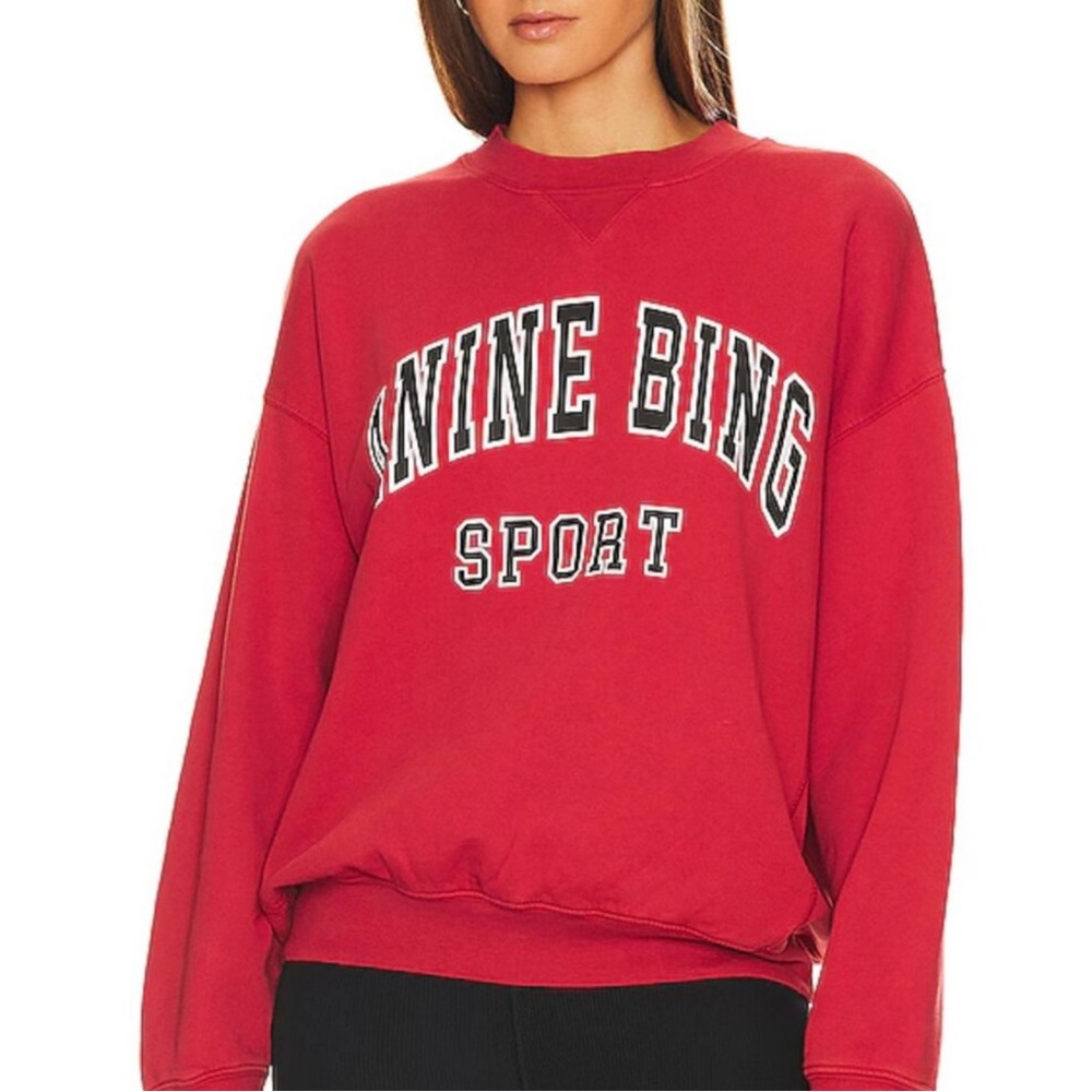 Anine Bing Jack Sweatshirt in Red